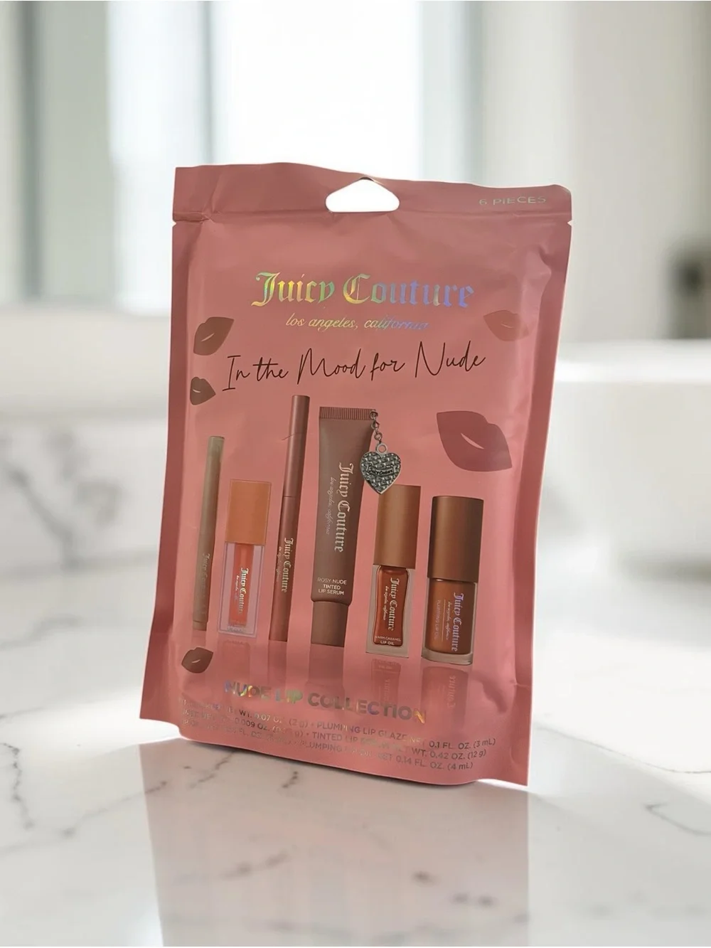 Juicy Couture Nude Lip Palette - Warm Pink & Peach Tones